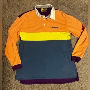 Pit vipers size xl color block sleeve polo style